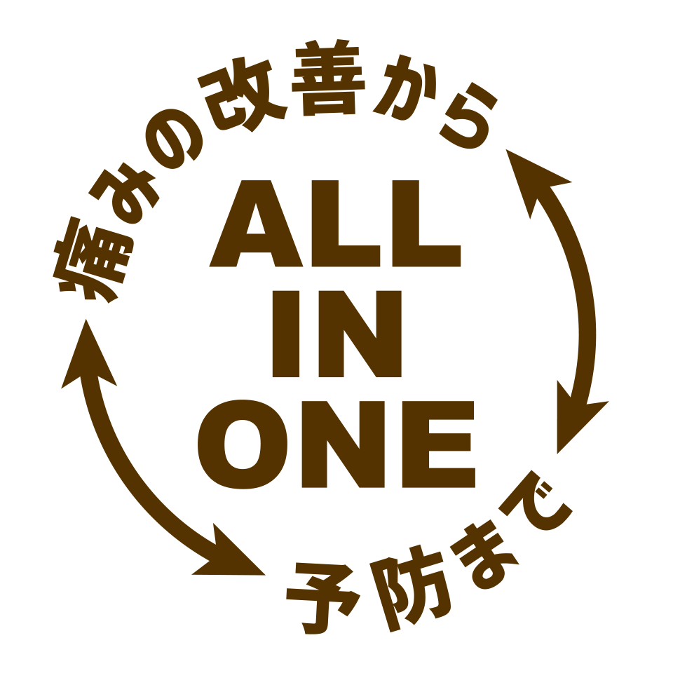 痛みの改善から予防まで ALL IN ONE